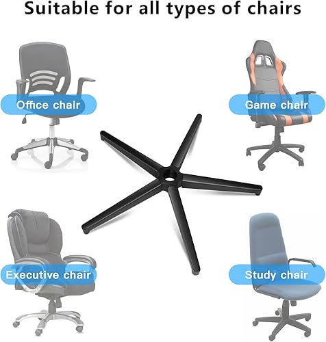 Miniatura 5 de Pistón hidráuliconeumático de elevación de gas resistente para silla de oficina, reemplazo de base de silla de oficina resistente de 28 pulgadas