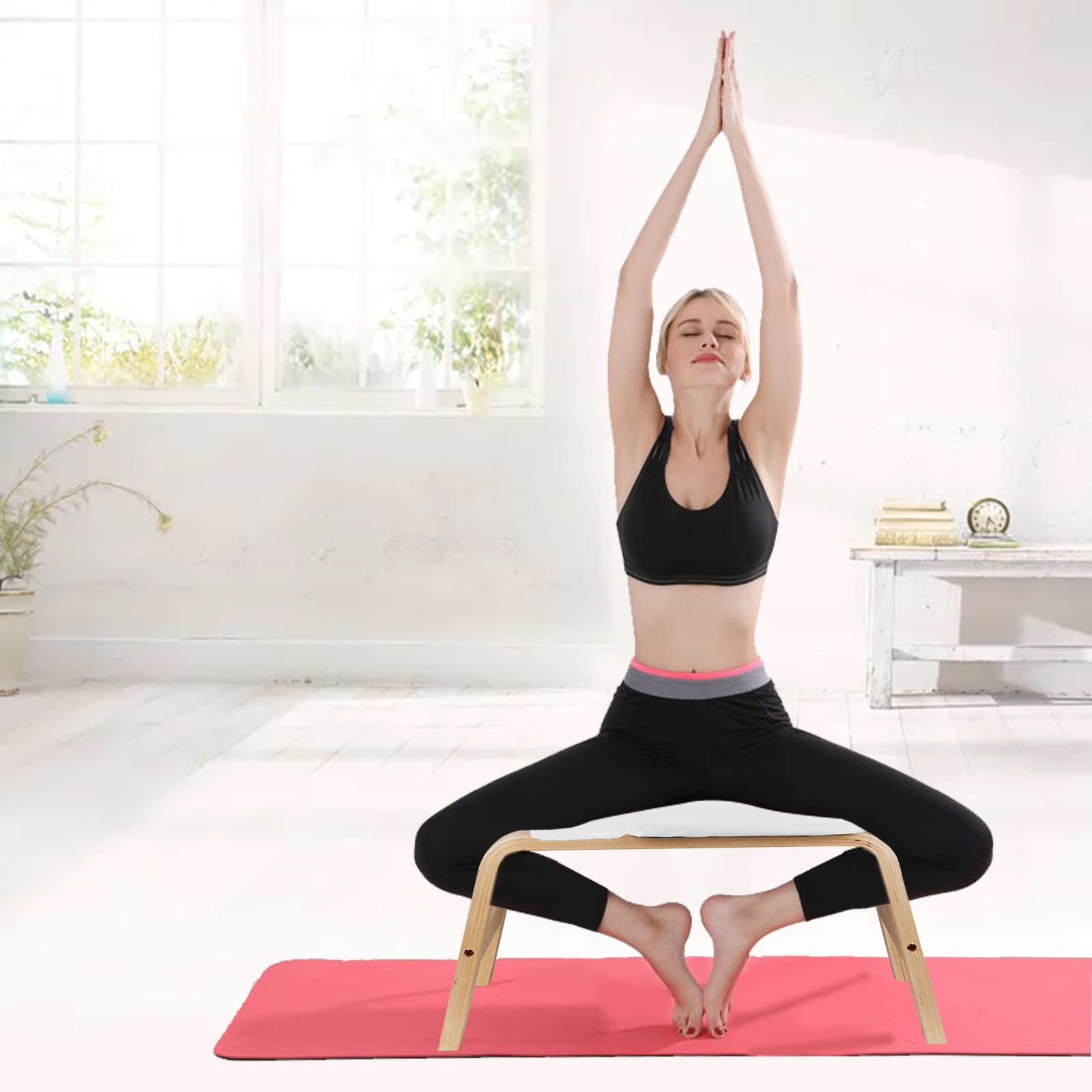 Yoga Headstand Chair for Home Practice - Inversion Bench Handstand Panca