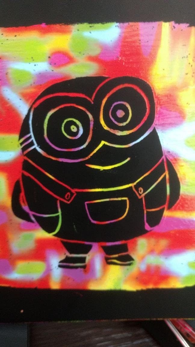 Papel Mágico com bastão, Off Paper, contém 5 folhas no formato A4, Multicolor, 10426,