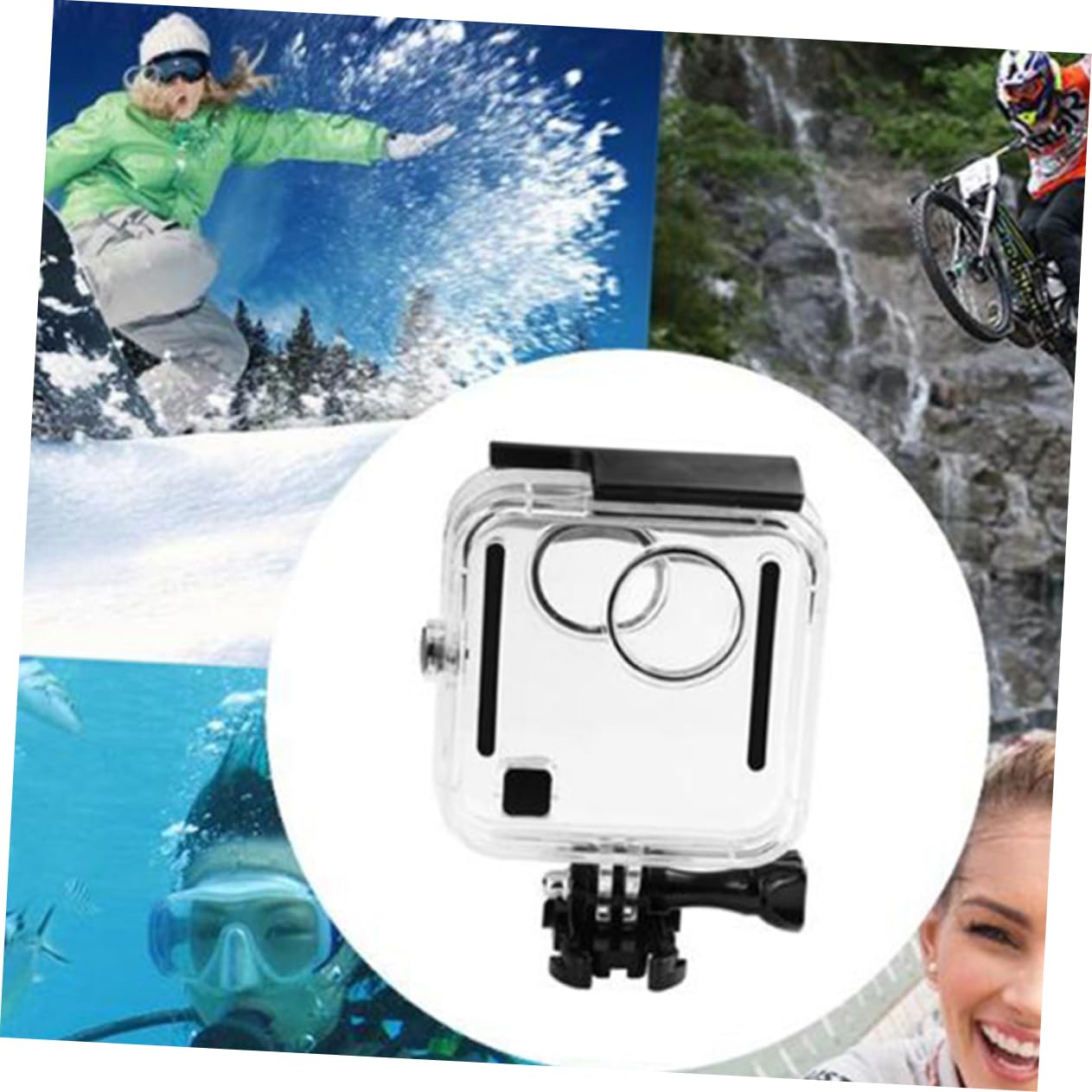 ARTIBETTER Underwater Camera Housing for Fusion 45m Waterproof and Fall Protection Case Shell Tempered Glass Pc