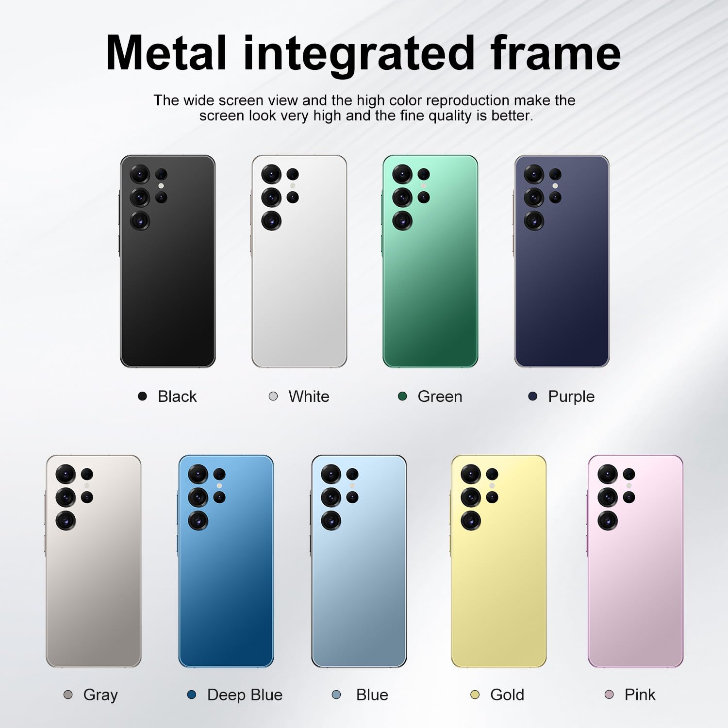 Unlocked Phone S25 Ultra Android Phone 8-core 12GB+512GB Cell Phone 7 inch HD Screen Mobile Phone 108MP+48MP Camera 6800 mAh Battery 5G Dual SIM (Blue)