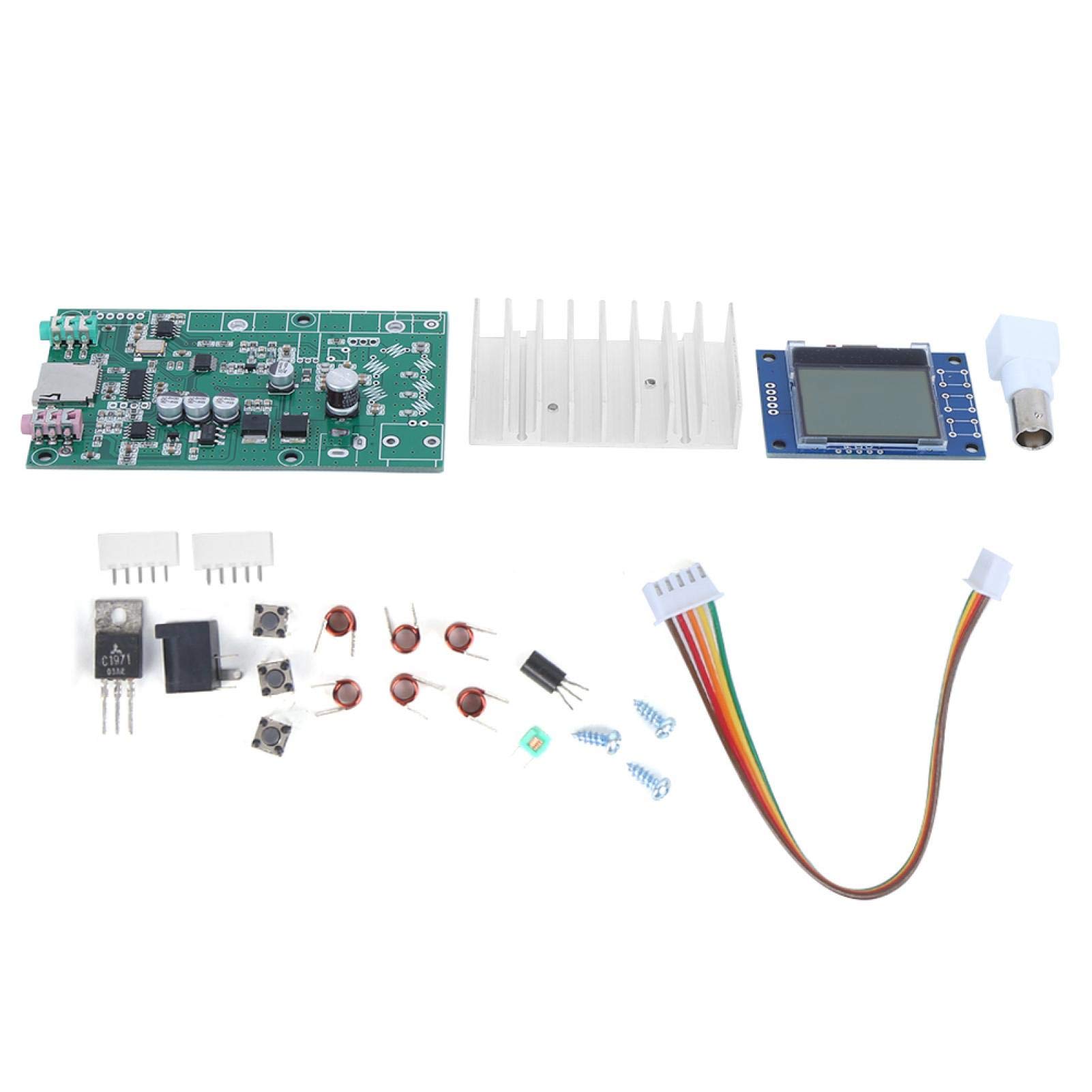 Kit modulo stazione radio trasmettitore 7W stereo Pll FM con Lcd 76M 108Mhz Caricabatteria per auto e lettore musicale con chiamate gratuite Kit supporto per doppia porta USB Adatto per la regolazione