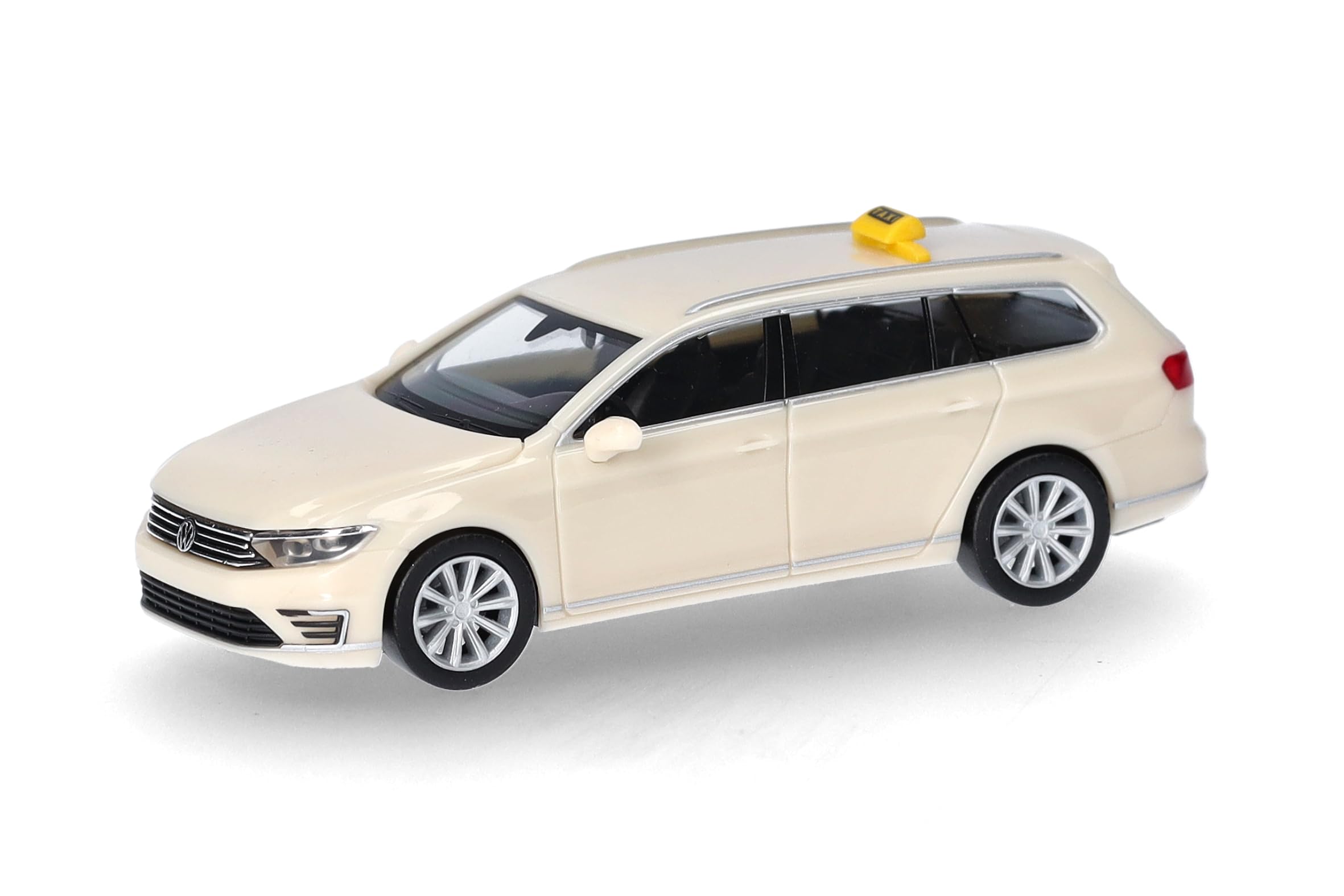 Herpa model car VW Passat Variant GTE "Taxi", miniature scale 1:87, collectible, Made in Germany, plastic model