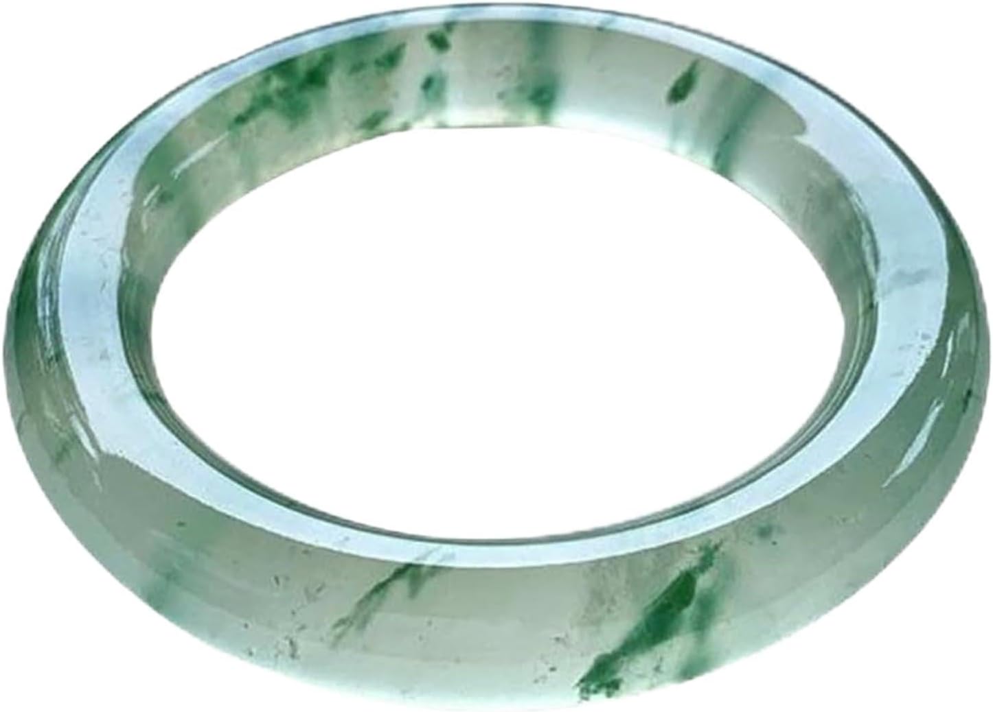 Natural Ice Type Dulong Jade Drifting Green Bangle 58-62mm Fengshui Fashion Jade bracelet For Women Genuine