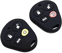 Vista 4 de Funda protectora de silicona roja, funda protectora de gel de sílice amarilla EZSDEI474V para llavero sin llave, protector para automatizar Avital