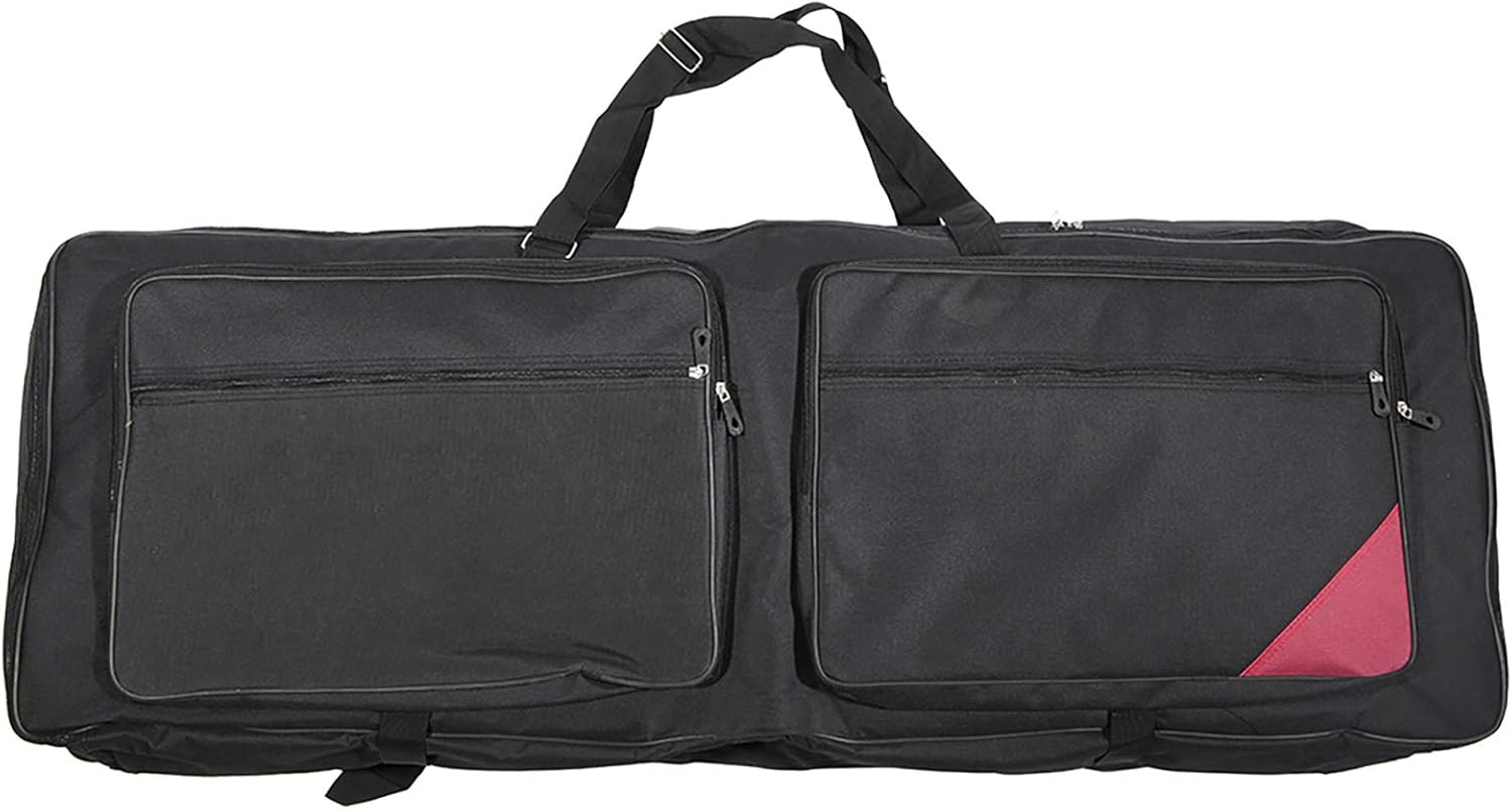 Keyboard Gig Bag for 73-Key/76-Key Electric Piano, Soft Case, Durable 600D Cloth PE Foam Padded Dual Zipper