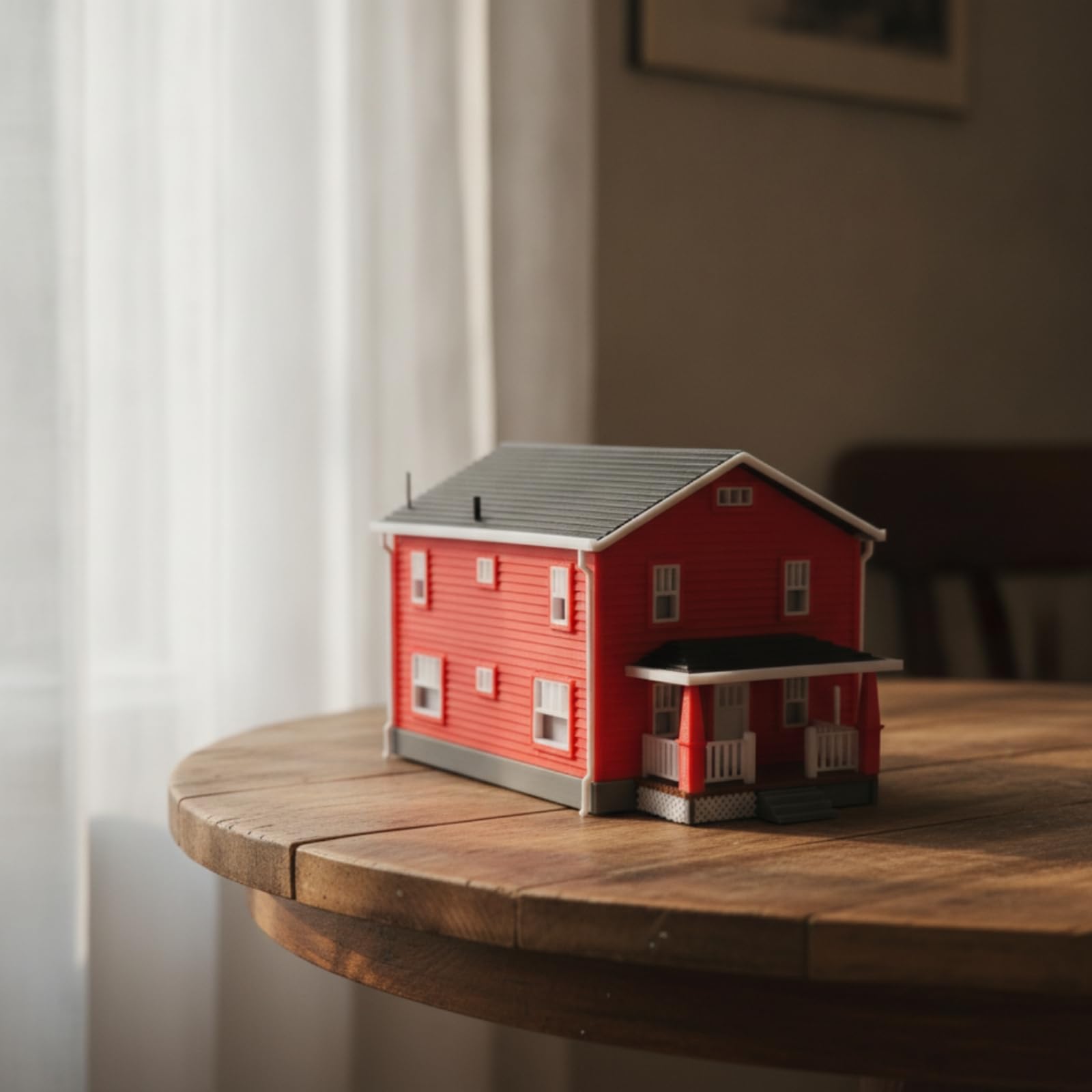 Modellino di Casa in 1:64 Realistico Modellino in 1:64 Compatto Modello da Diorama per Hobbisti