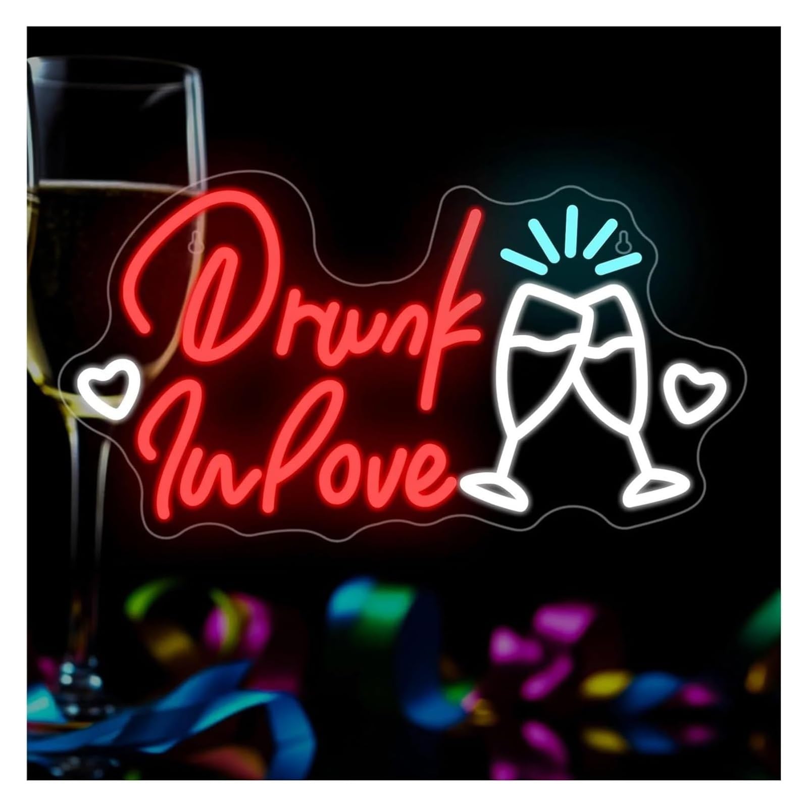 Enseigne au néon Drunk In Love le cadeau idéal pour décoration murale de mariage - 4