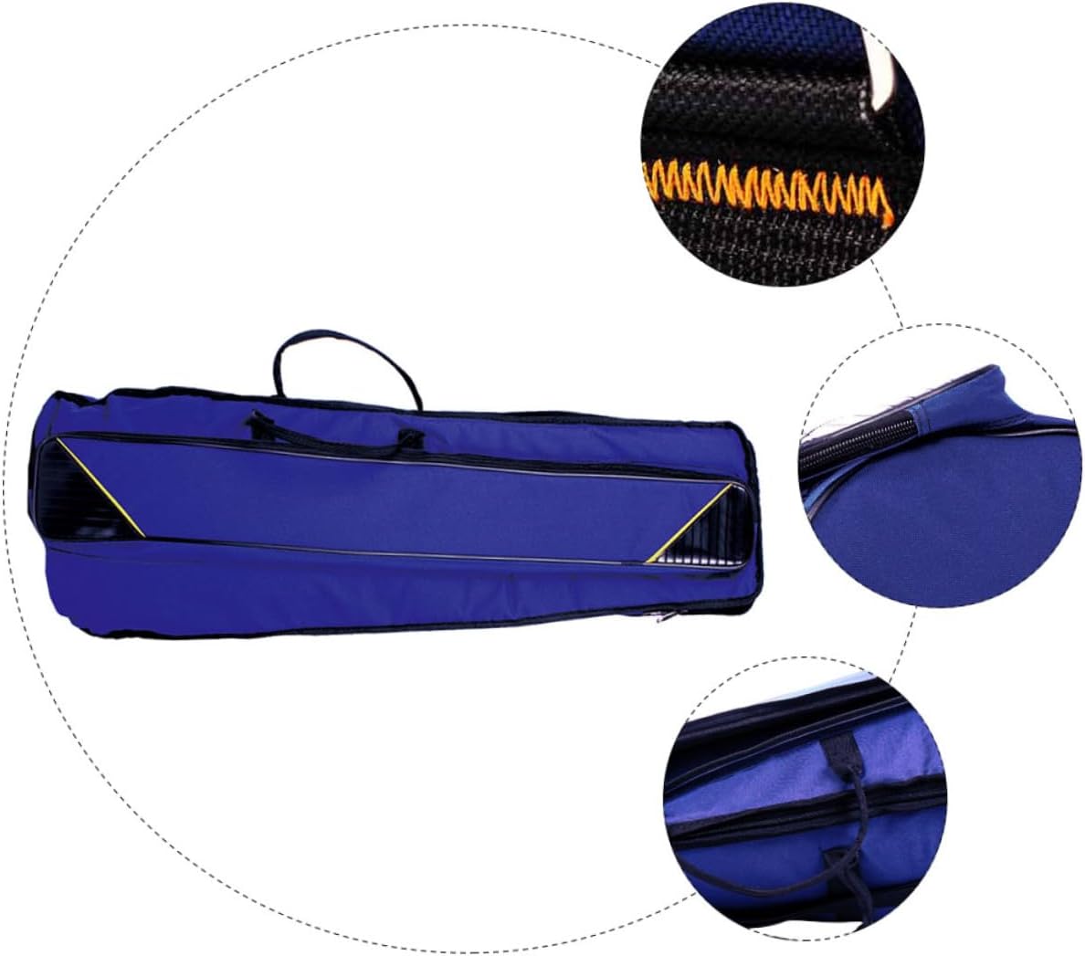 Thickened Oxford Cloth Trombone Storage Bag Blue Protective Carrying Case for Tenor and Alto Trombones Sturdy Musical Instrument Bag