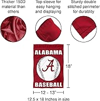 Vista 3 de College Flags & Banners Co. Bandera de jardín de béisbol Alabama Crimson Tide