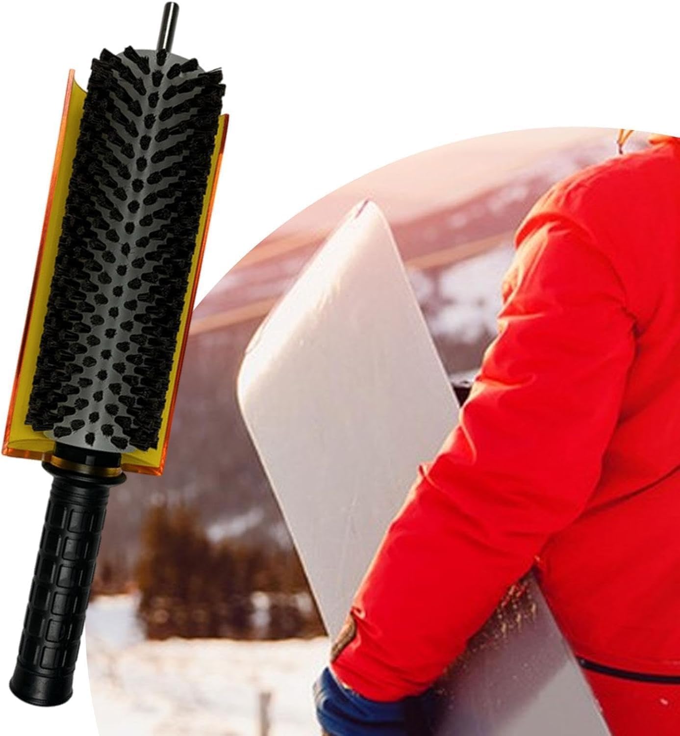 Amazon.co.jp: スキーブラシポールハンドルセット ポータブルローラー