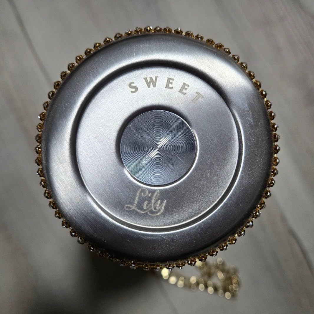 Gold Bling Water Bottle Bedazzled with 5000 Rhinestones & Crossbody Gold Chain, 25oz Stainless Steel Vacuum Insulated Tumbler, Leak Proof, Keeps Drinks Cold 24h and Hot 6h - Image 2