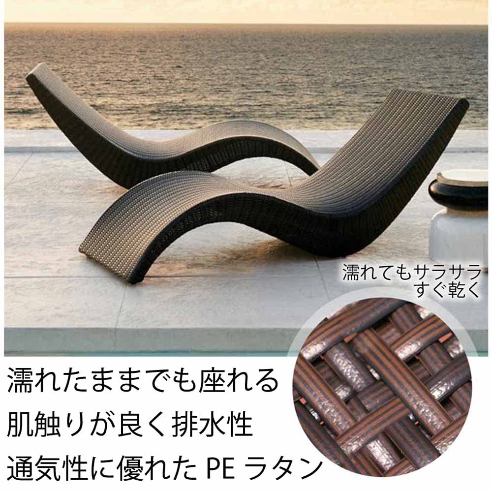 Amazon.co.jp: Reshare ガーデン チェア シンセティックラタン サン