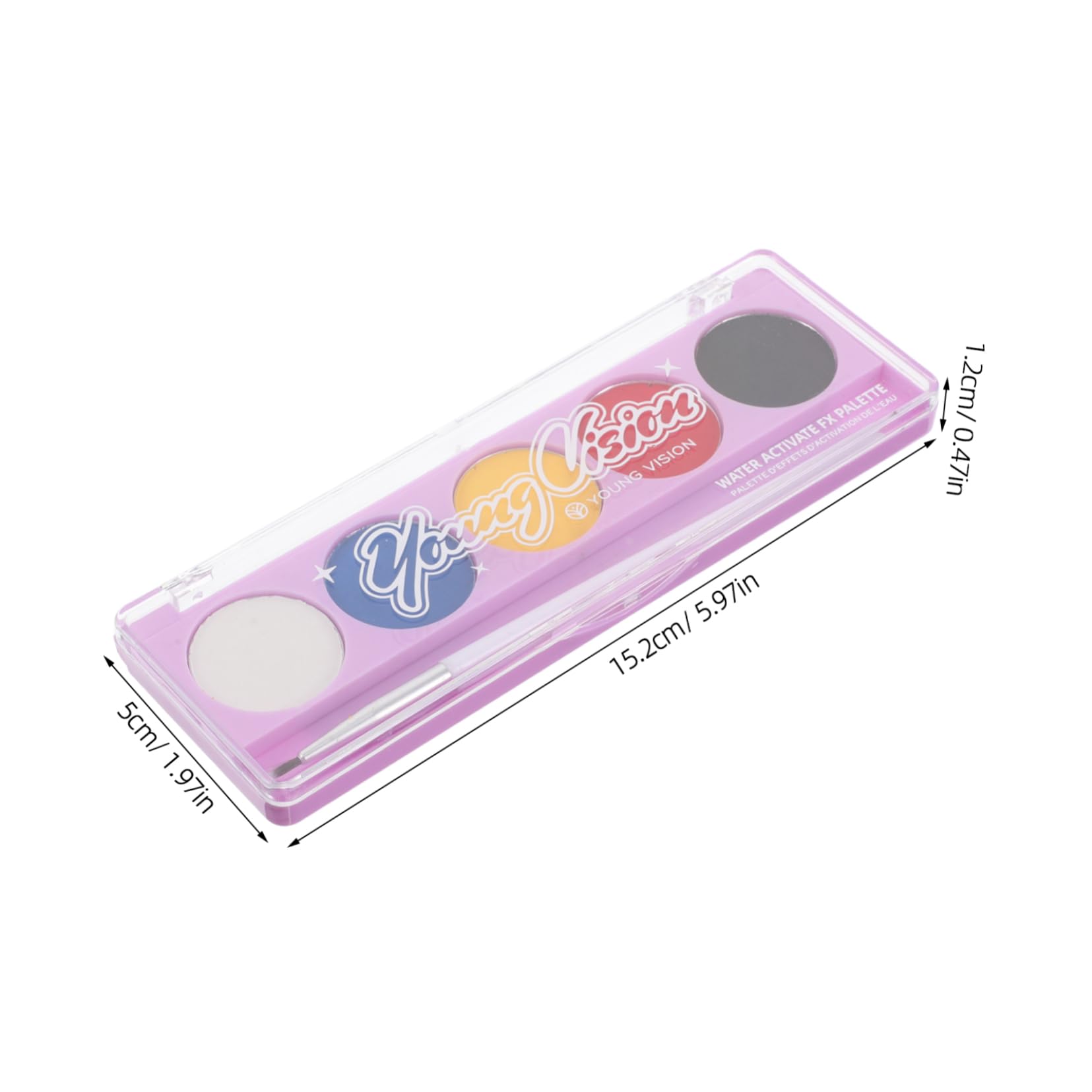 FRCOLOR Rich Color Palette Water Activated Face Painting Paste Fluorescent Bright Colors Ideal for Boys and Girls Adults Parties Halloween