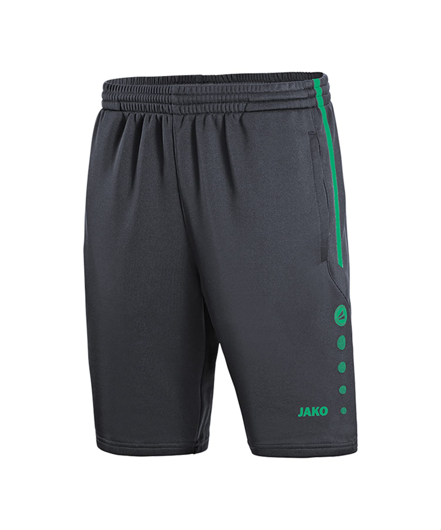 JAKO Men's Active Training Shorts, Men, 8595, anthrazit/Türkis, XXL