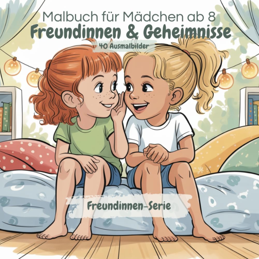 Freundinnen & Geheimnisse – Malbuch für Mädchen ab 8 Jahren: 40 liebevoll gestaltete Ausmalbilder über Freundschaft, Geheimnisse, Schule & Abenteuer – ... (8–12 Jahre) (Freundinnen Malbuch-Serie)