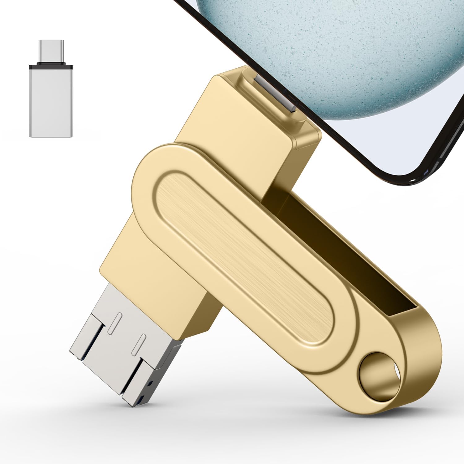 512GB Qainerly Photo Stick for Phone Flash Drive,4in1 Memory Stick for Photos and Videos USB Stick Extern