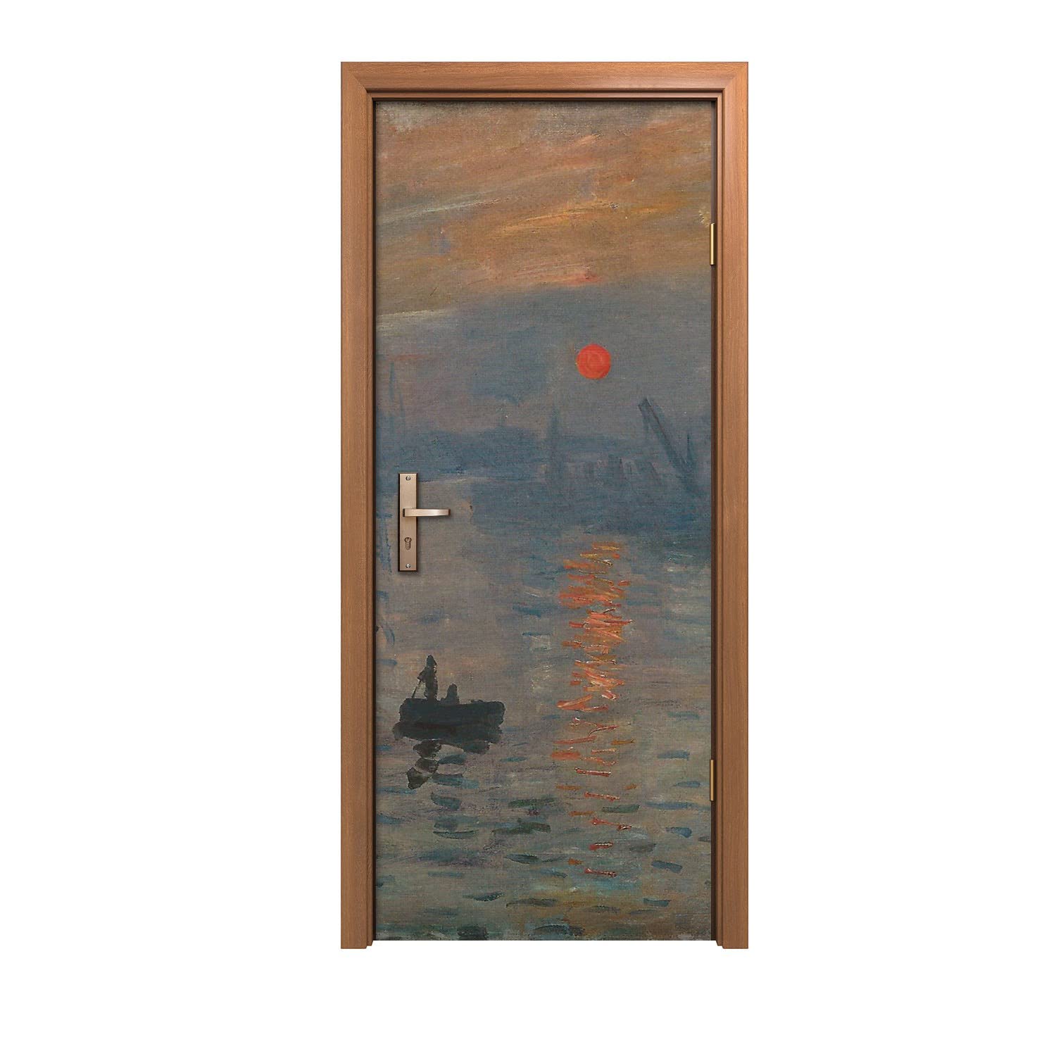 Autocollant de porte pour masquer les imperfections et décorer en 80x200cm