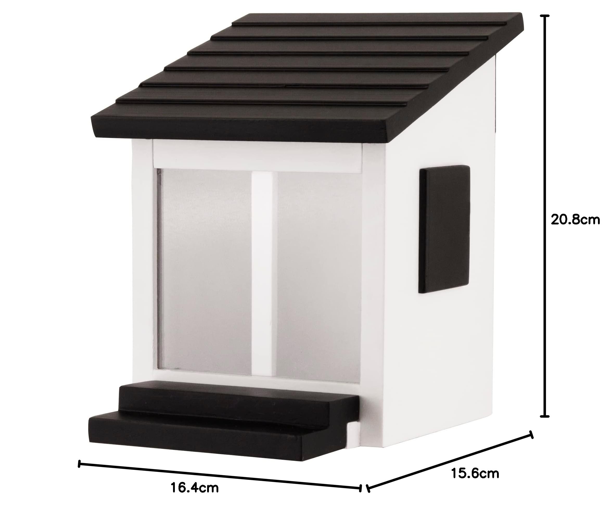 Wildlife Garden WG314 Eichhörnchen Futterbox Weiss - Futterhaus aus Holz
