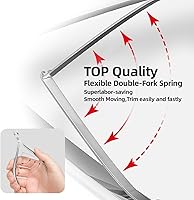 Vista 4 de Corta cutículas de 3/4 de pulgada, cortauñas extremadamente afilados, cortacutículas de acero inoxidable, removedor, herramienta para pedicura