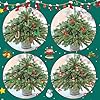Christmas Crafts for Kids Adults Families, Beaded Ornament Kit to Make Wreath/Candy Cane/Xmas Tree/Snowman, Holiday Decorations Party Supplies, 40 Pieces #5