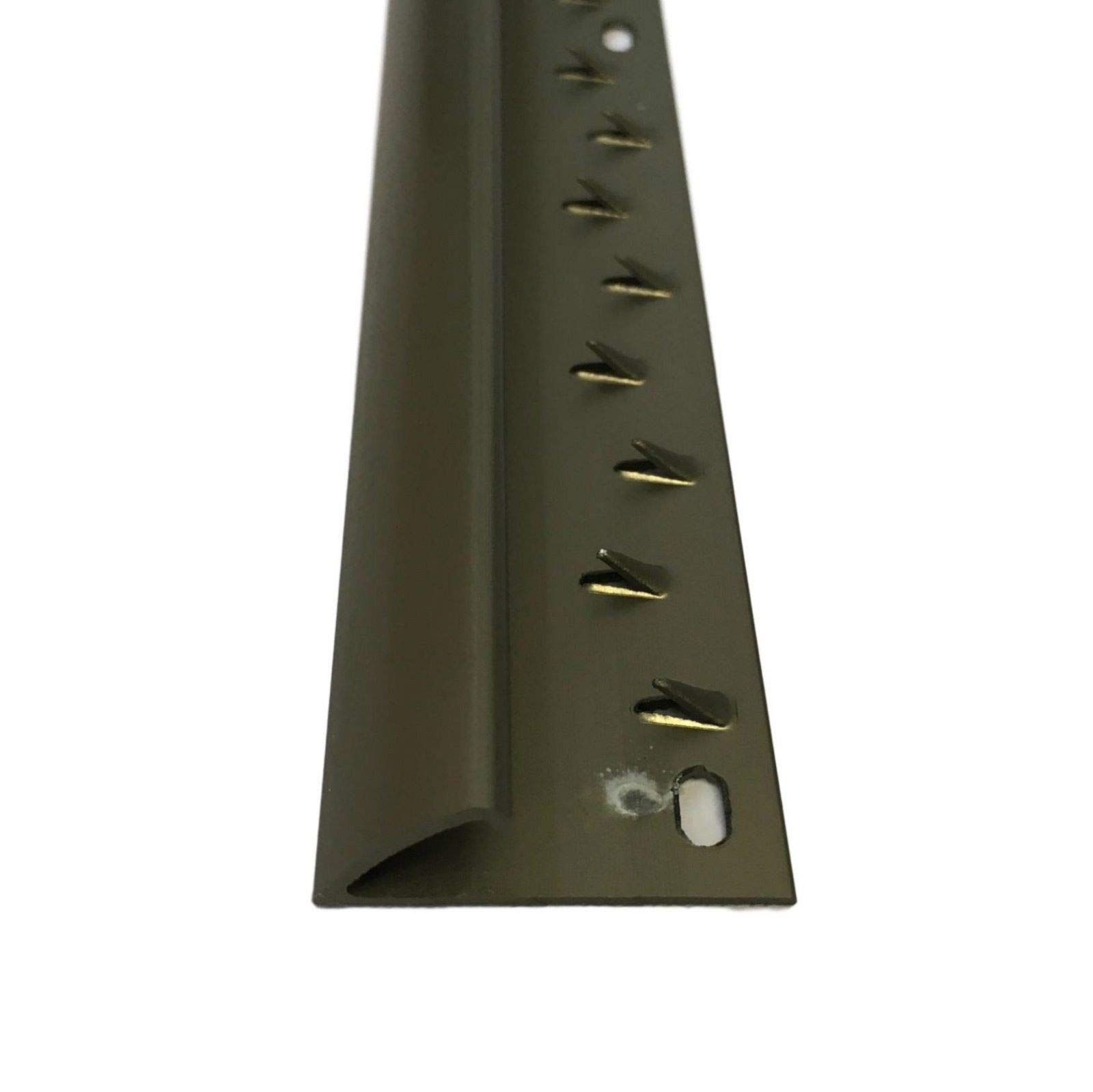 Flooring Direct Light/Bronze Single Edge Carpet Metal Door Bar Trim (900Mm, Bronze)