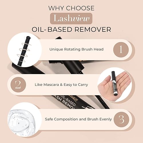 Miniatura 5 de LASHVIEW Kit de eliminación de pegamento para pestañas y sellado y racimo, adhesivo de pestañas fuerte, suave y cómodo para uso durante todo el día,