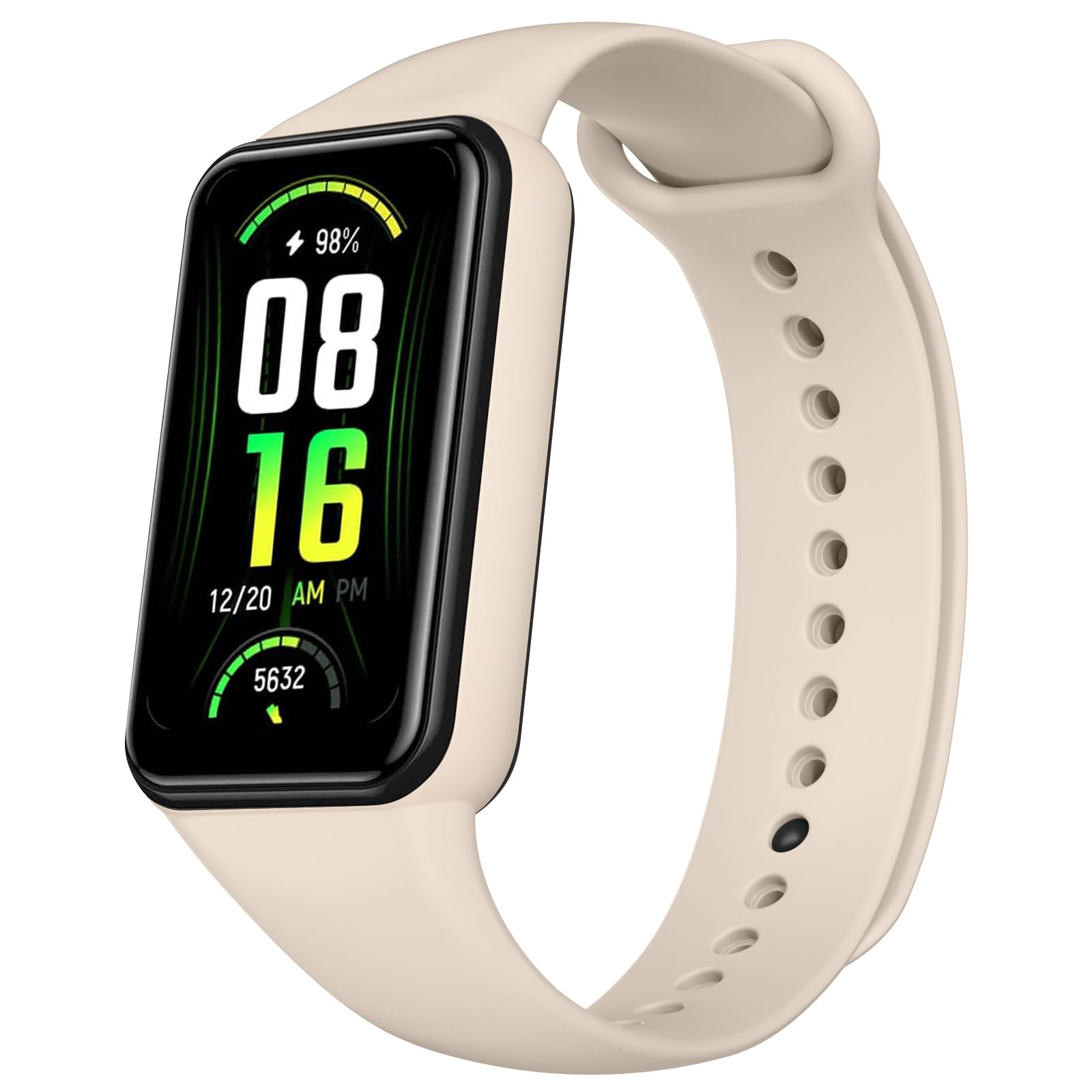 Tobfit Replacement Band Compatible for Amazfit Band 7 Strap, Soft Silicone Adjustable Sport Wrist Strap for Women Men Compatible for Amazfit Band 7 Fitness Traker Smart Watch