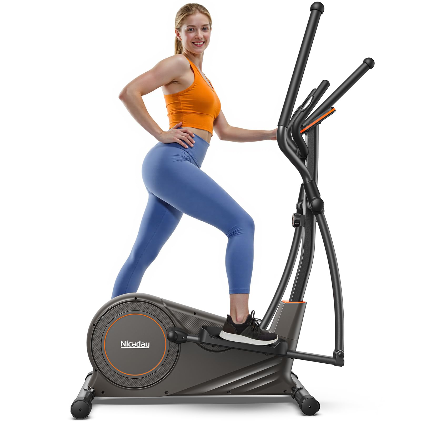 Niceday Elliptical Machine, Elliptical Exercise Machine for Home with Hyper-Quiet Magnetic Driving System, Elliptical Trainer with 15.5IN & 20IN Stride, 16 Resistance Levels, 500LBS Loading CapacityNiceday Elliptical Machine, Elliptical Exercise Machine…
