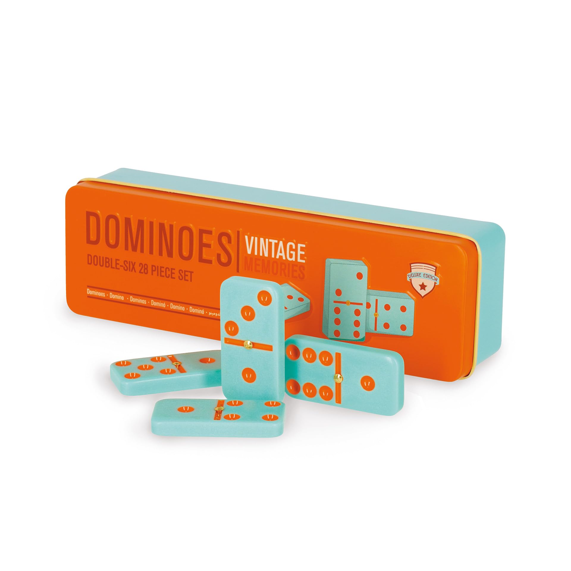Legami Domino gra towarzyska dla dorosłych i dzieci, 28 kart, tworzywo sztuczne, 4,7 x 2,4 cm