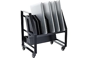 Laptop Charging Cart with 10 Adjustable Shelves