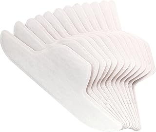 Neck Collar Sweat Pads, CANAGROW 80PCS Disposable Collar Protectors Self-adhesive Anti-Dirty Stain Shirt Neck Liner for Shirts, Absorbent Collar Sweat Stickers for Men Women