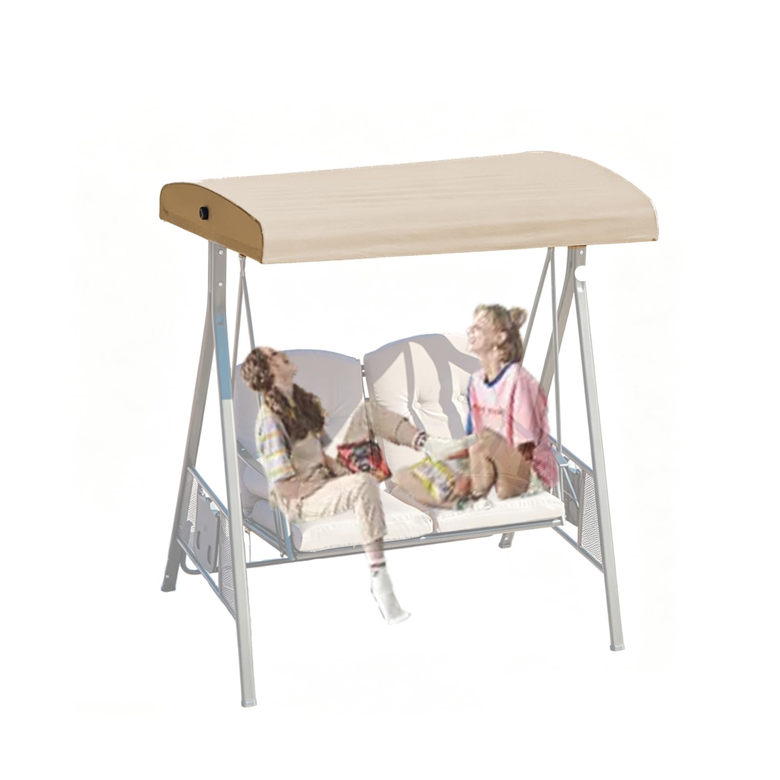 Toit de rechange pour balancelle de jardin anti-UV, bâche de toit 2 places 152x124cm