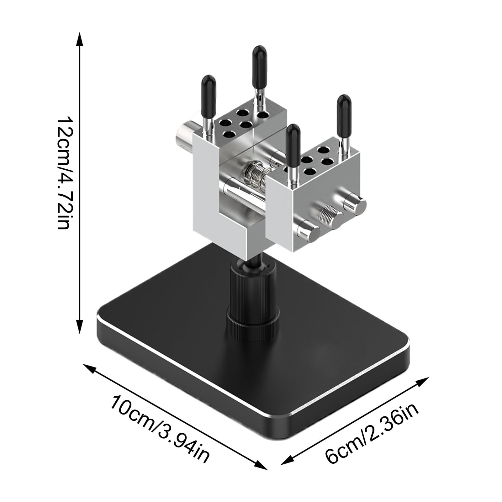 Mini étau de table 2 en 1 - Outil de précision antidérapant à dégagement rapide - Pour garage, fabrication de bijoux, atelier, travail des métaux