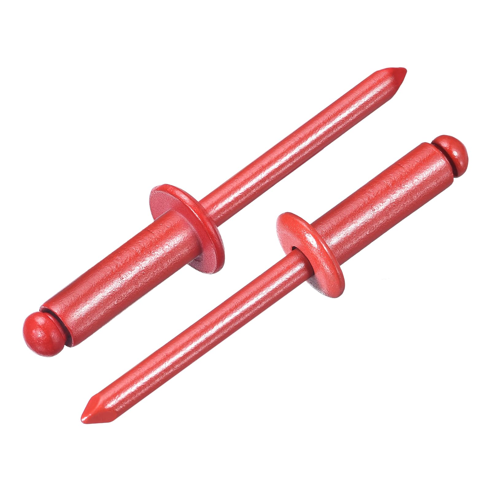 QUARKZMAN 100Pcs 1/4"x3/4" Rivetti Ciechi a Testa Bombata in Alluminio Tipo Aperto per Fai Da Te Lamiere Riparazioni Auto Mobili Barche e Condotti (Rosso)
