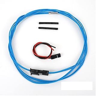 PT1000 PT100 3D Printer Thermistor Cartridge Kit Compatible with E3D V6 Volcano Heater Block High Temperature Printing Blue Cable (Color : PT1000)