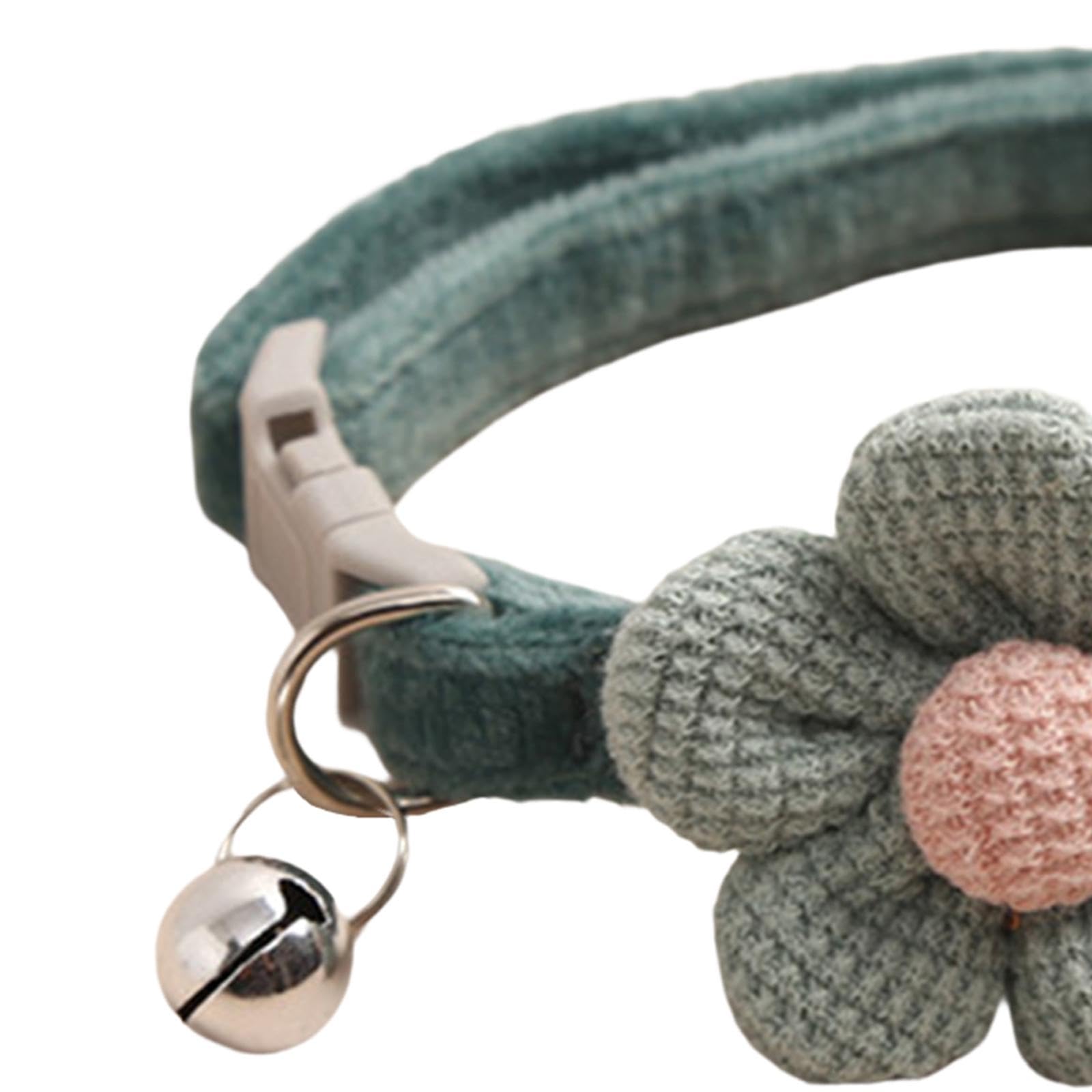 MFMEXUL 6xCat Choker Necklace with Bell Collars, with Buckle, Bell Choker, Dog Necklace Charm for Kitten Small Medium Dogs Cat Supplies