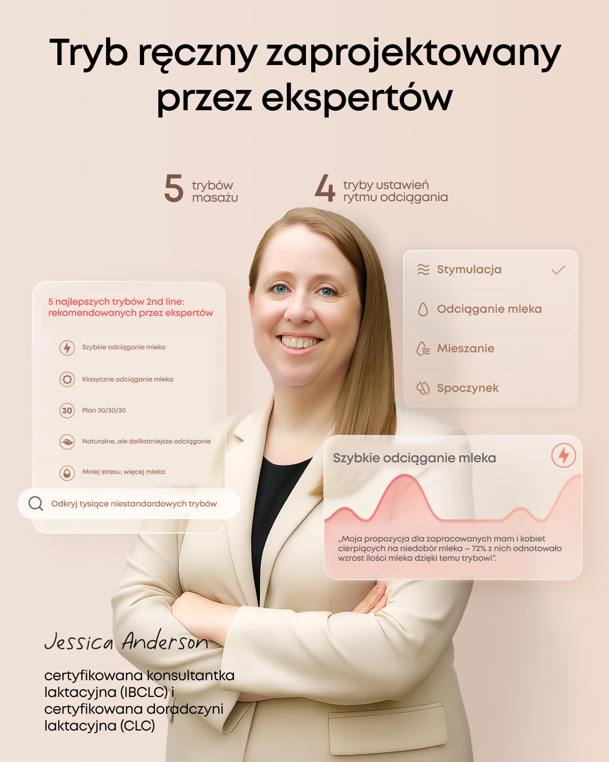 Elektryczny laktator z funkcją ogrzewania i masażu eufy S2 Pro, uszczelniona nasadka, regulacja rytmu, powiadomienia, bezprzewodowe ładowanie, 7 dni pracy, moc ssąca 300 mmHg