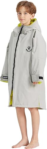 Miniatura 4 de 4Monster Parka de natación unisex con capucha, traje de neopreno de secado rápido, impermeable, abrigo cálido, poncho de surf para deportes