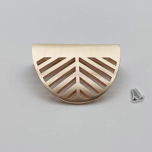 Susenya Manijas de gabinete de barra, tiradores de dedos, tirador de puerta de hoja, aleación de zinc con tornillos, manijas doradas para gabinetes,