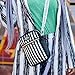 Buckle Down Beetlejuice Bag, Crossbody, Beetljuice Stripes, Vegan Leather