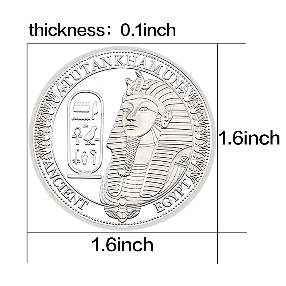 Dea Iside Moneta Commemorativa Metallo Antico Mistero Egiziano Tutankhamon Sfida Collezione Monete
