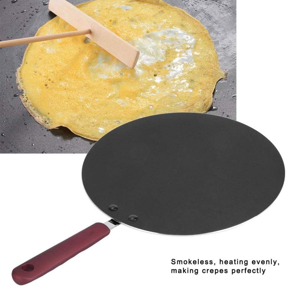 Portable Crepe Maker 30cm Round Pancake Griddle Plate Non-Stick Tortilla Frying Pan Kitchen DIY Baking Tools