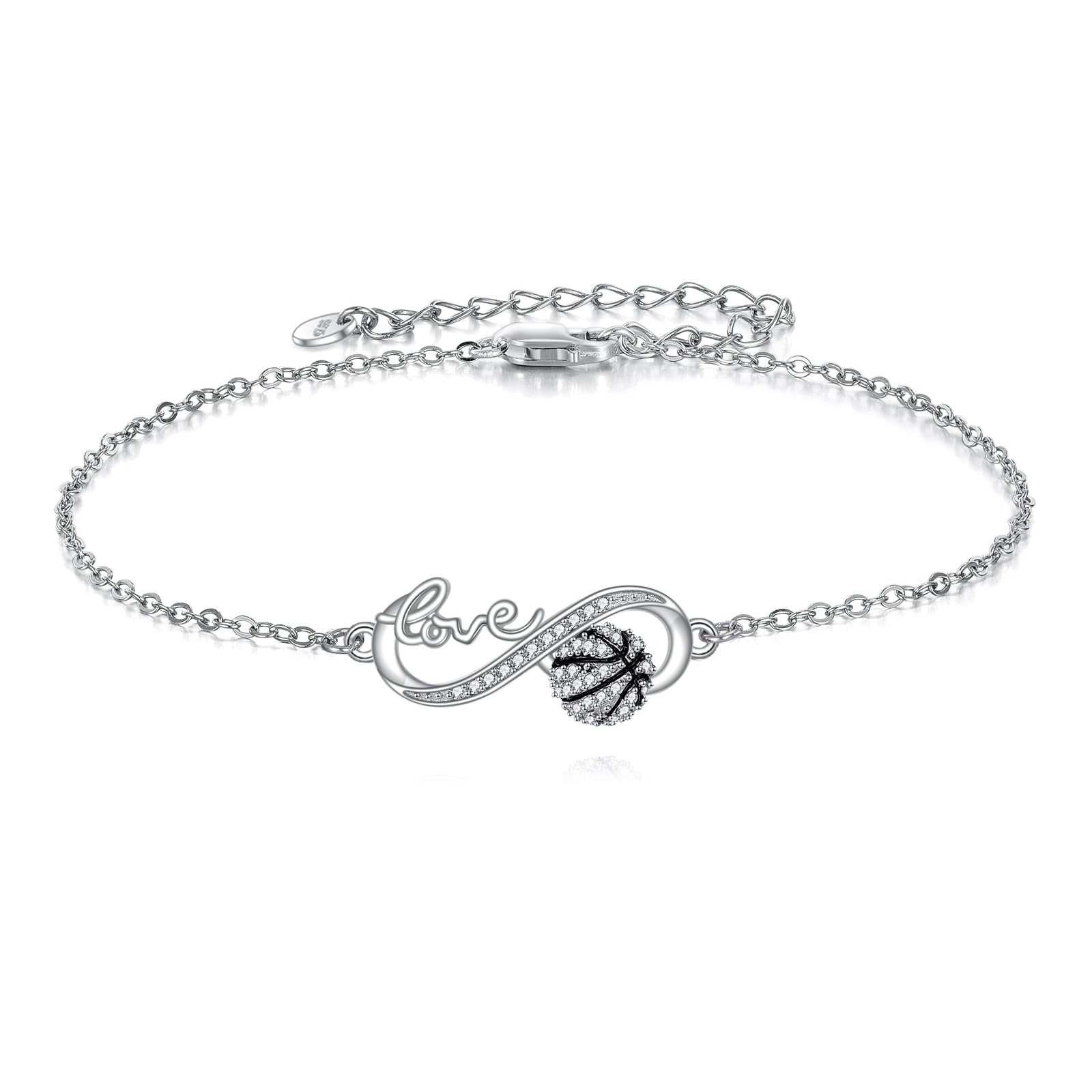ONEFINITY Baseball/Basketball/Volleyball Armband Sterling Silber Armbänder Sport Schmuck Geschenk für Damen Frauen Mütter