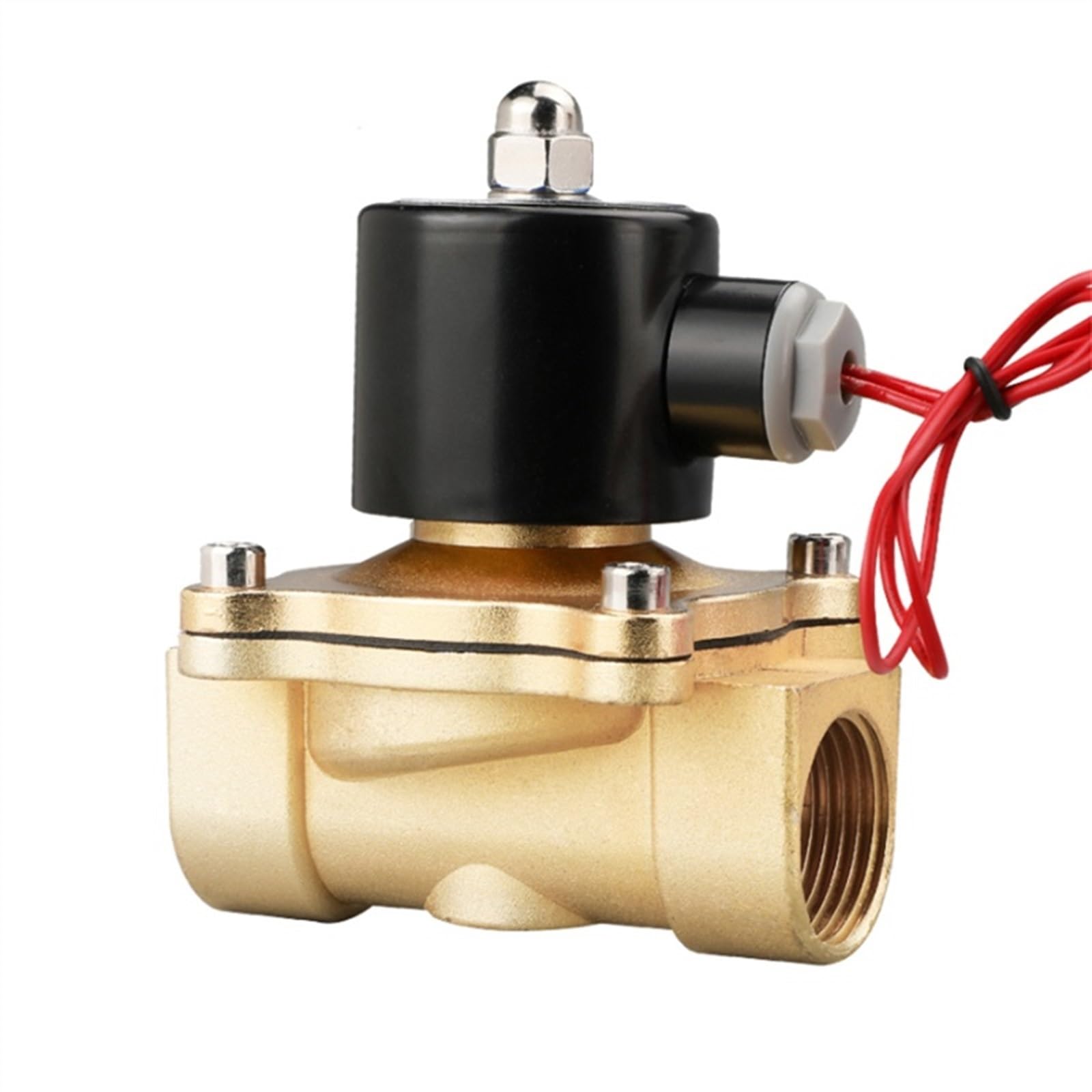 Elektryczny zawór elektromagnetyczny 1/4" 3/8" 1/2" 3/4" 1" DN8/10/15/20/25/50 normalnie pneumatyczny do wody, oleju, powietrza 12 V 24 V 220V 110V (2W025-08,AC 220V)