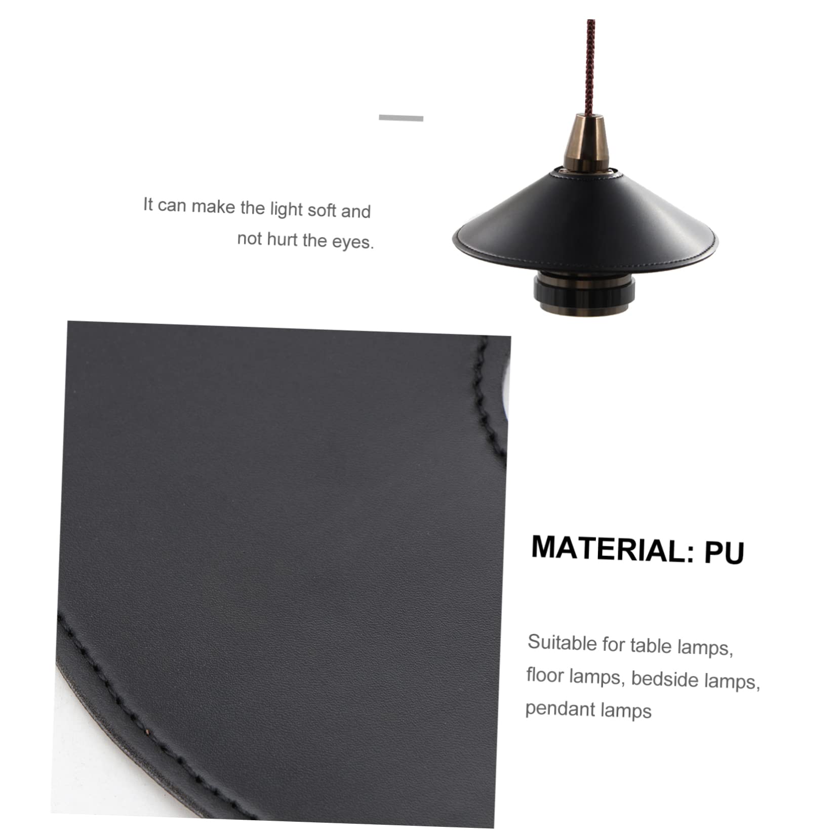 Uonlytech 2pièces Abat-jour Lustre Plastique Inclinable Pour