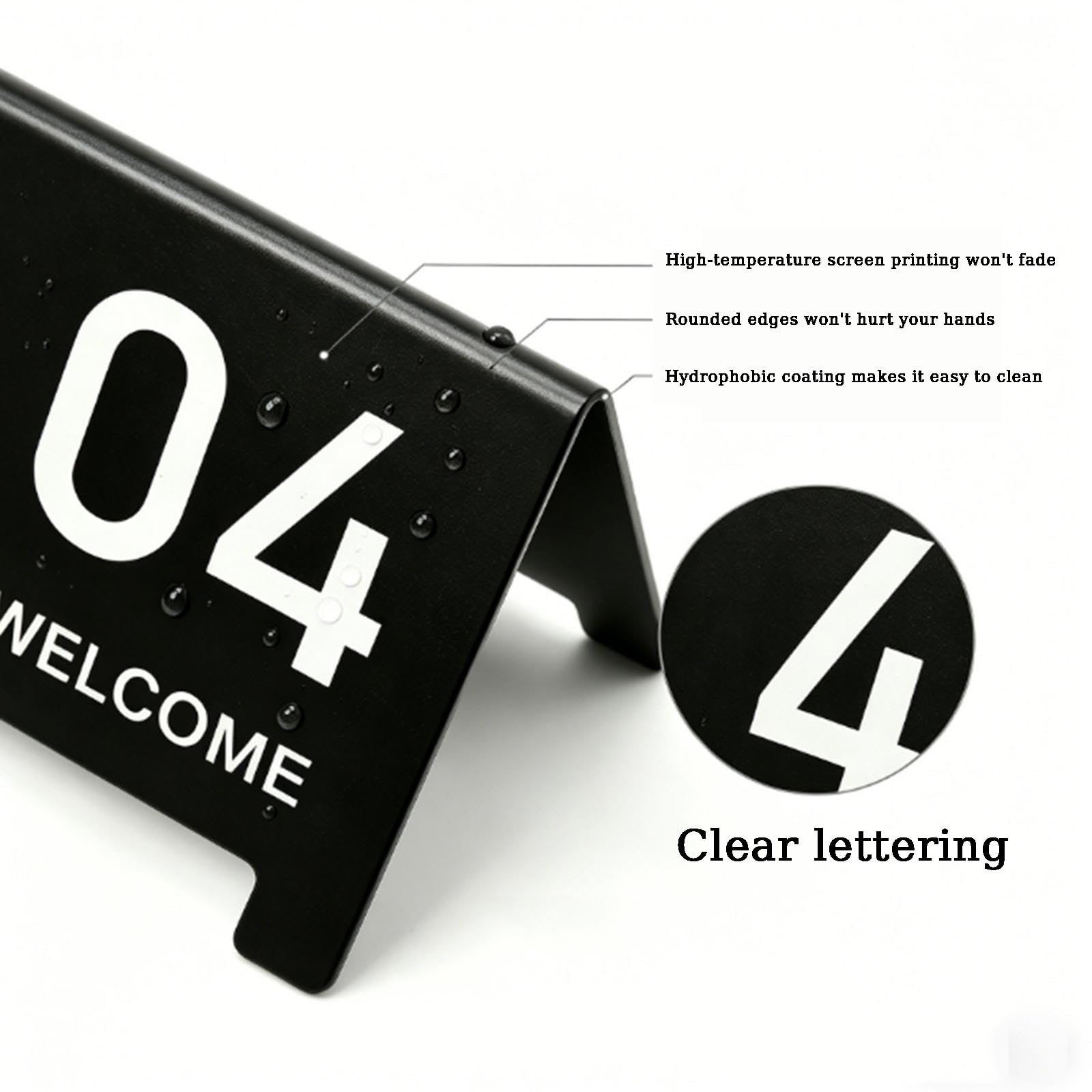 Tarjetas For Mesa De Catering, Carteles Acrílicos For Asientos De Doble Cara