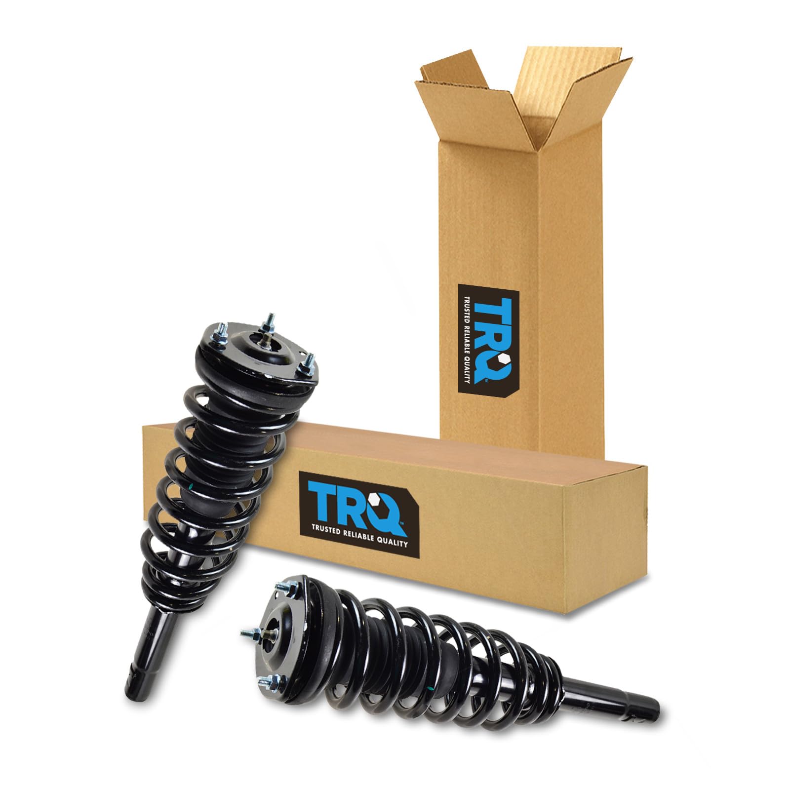 TRQ Strut Shock &amp; Spring Front Pair Kit Set of 2 LH Left RH Right for Milan Fusion