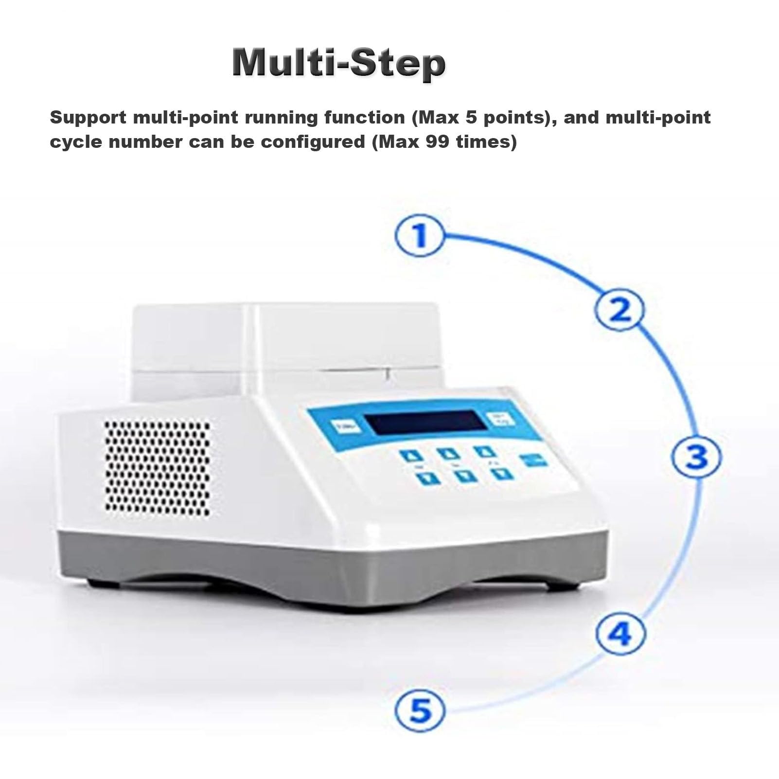 Macchina professionale per il riscaldamento del gel, riscaldatore portatile per gel da 12 x 5 ml, strumento da laboratorio per la produzione di gel da banco, bio-riempitivo al plasma con display dig