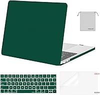 Vista 24 de MOSISO - Funda rígida de plástico con protector para teclado y pantalla, bolsa para MacBook Pro de 13 pulgadas M2 2025/2024/2023/2022-2016, A2338